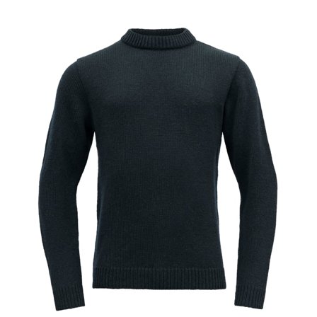 Devold Arktis Sweater Crew Neck Unisex long-sleeved sweaters Black L
