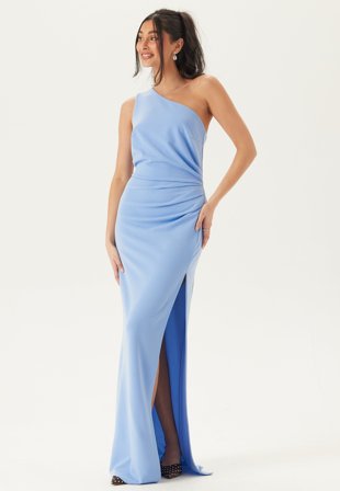 Bubbleroom Occasion-One Shoulder Maxi Dress-XXS