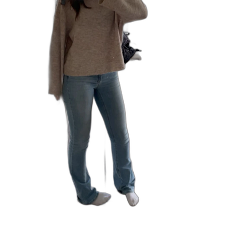 Ljusblå bootcut jeans