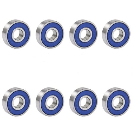 6 kpl 608RS-9 rullalaakeria pitkille laudalle, sopivat ABEC9:lle (8 mm x 22 mm x 7 mm