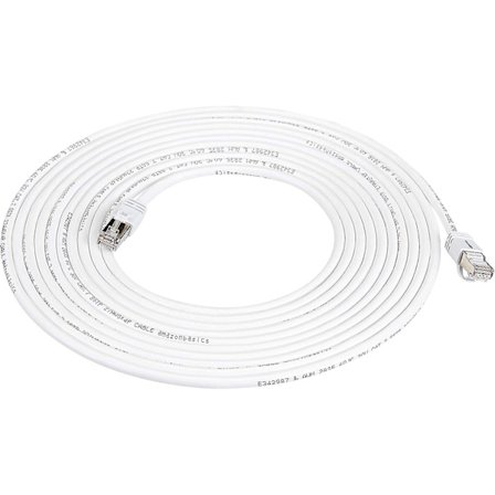 Cat 7 Gigabit Ethernet Patchkabel - Høyhastighet - Hvit, 6 meter (20 fot), 1-pakning