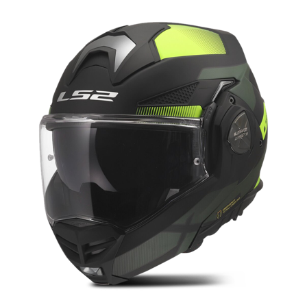 Casque Modulable LS2 FF901 Advant X Nova Noir haute visibilité jaune L