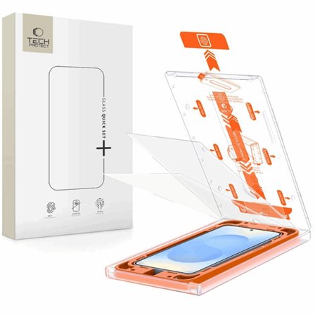 [2-pakke] Galaxy S25 Plus skærmbeskytter i hærdet glas Hurtigt sæt