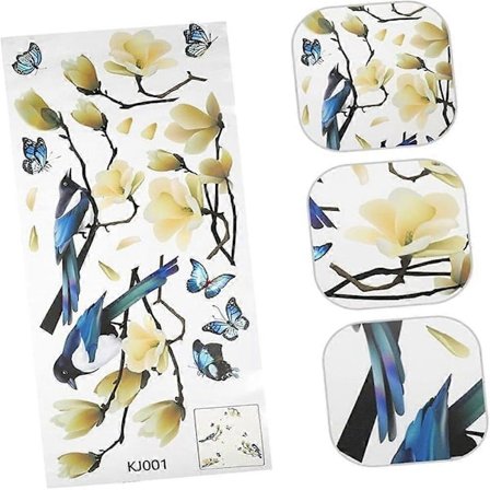 Vinduessticker 27*60cm 1 stk dekorativt design levende farver højkvalitets materiale