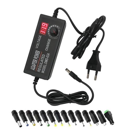 Universelle strømadaptere for hjemmeartikler, justerbar DC3V-24V variabel svitsjing