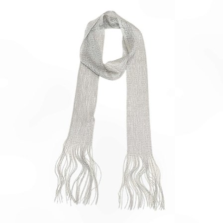 Lång Tunn Fransig Glittrande Sjal för Kvinnor Formell Middagsbjudning Modeaccessoar (FMY)