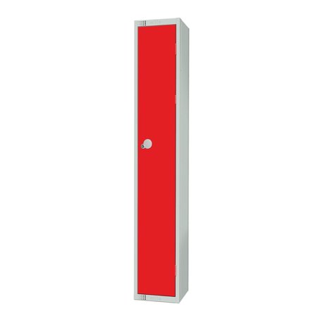 Elite locker, 1 door, 1800x300x450 mm, red