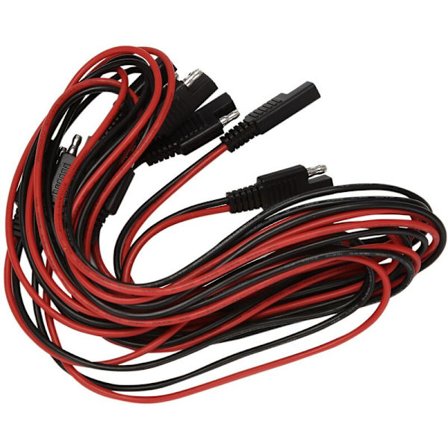 4 st SAE till SAE förlängningskabel SAE Koppla bort kabeln sele 3 fot kontakt, 18 gauge (4 st 3 fot)
