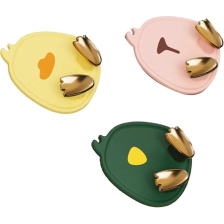 3 stk. Stærke selvklæbende vægkroge, let luksus tegneserie stikkontakt kroge, multifunktionelt design til badeværelse køkken soveværelse, ingen 