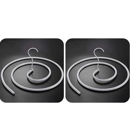 2-pack spiralformade hängare för filtar, soltorkade täcken, lakan, madrass (rund)