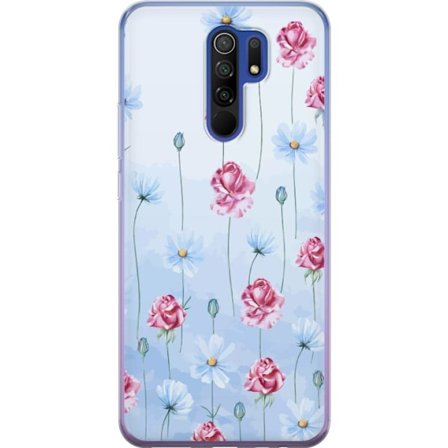 Yhteensopiva Puhelinkuori Xiaomi Redmi 9 Petal Reverie Sky Blue
