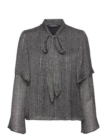 Laurusbbpina Blouse Tops Blouses Long-sleeved Black Bruuns Bazaar