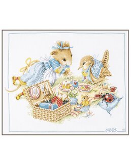 Broderikit Tavla Picknick med Vera - Lanarte