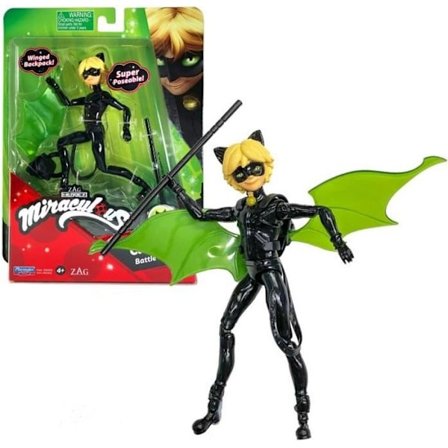BANDAI Miraculous Ladybug - 12 cm minidocka: Cat Noir and Her Gear