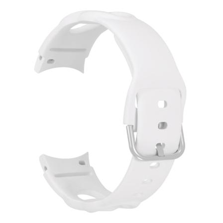 20mm Snabbkoppling Silikonklockarmband för Samsung Galaxy Watch 5 40mm/44mm /5 Pro 45mm White
