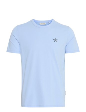 Cfemmet Tee With Embroidery Blue Casual Friday