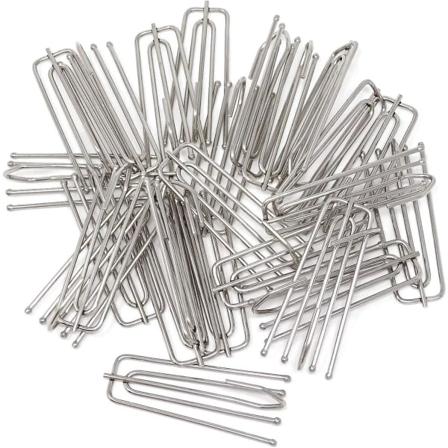 Rustfritt stål gardin plissékrok 24 pakke med 4 pinner Knip plisséklemmer Kroker Travers plissé