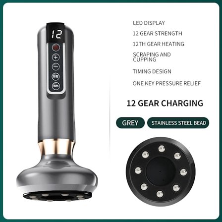 Håndholdt Cellulittmassasjeapparat, Kroppsskulptureringsmaskin, Oppladbar & Trådløs Anti-Cellulittmassasjeapparat, Magefettmassasjeapparat