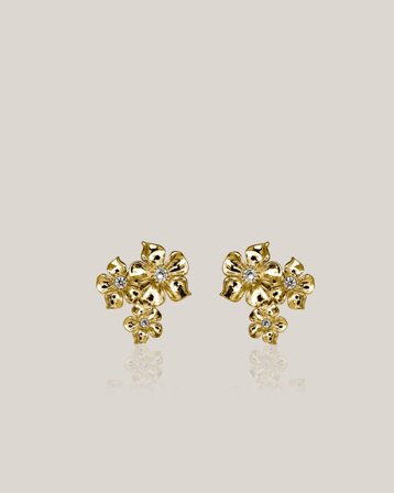 IOAKU LA FLEUR ICONIC STUDS Złoty Biżuteria Dziewczyna - Kids Brand Store