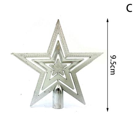 Glitter Julgran Topp Stjärna Juldekorationer Hem Chri