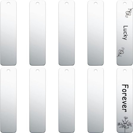 10 st metallstämpelämnen Taggar Dog Tag DIY Craft Making