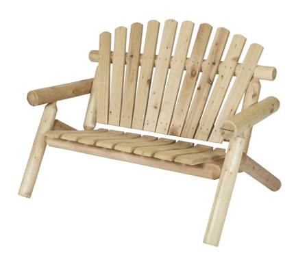 Canadian Outdoor Log Dobbel Sofabenk 132cm