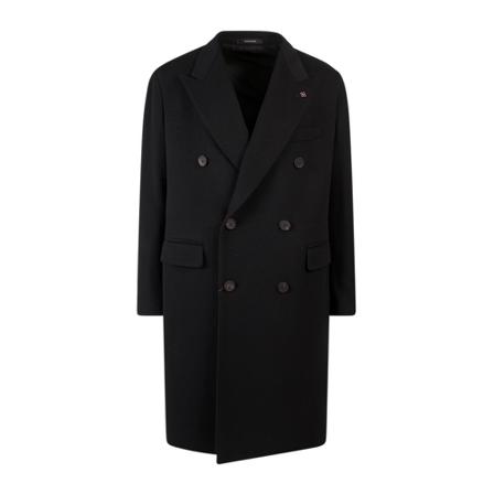 Tagliatore, Coat Cld 10B350002 Czarny, Mężczyzna, Rozmiar: 2XL