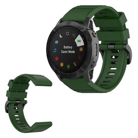 Garmin Fenix 6X hållbar klockarmband - army grön