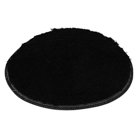 Myk Baderom Soverom Gulv Dusj Rund Matte Teppe Sklisikker Svart
