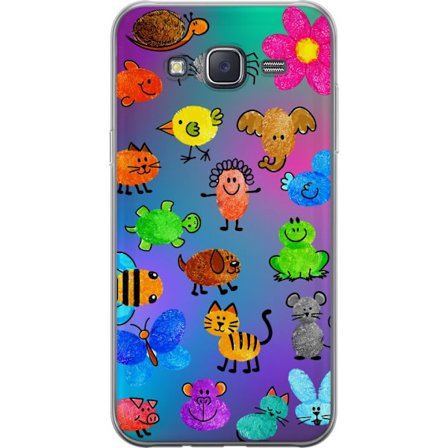 Yhteensopiva Puhelinkuori Samsung Galaxy J5 Little Scribble Friends
