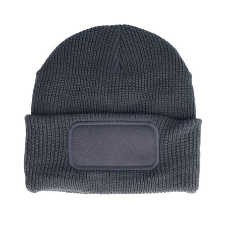 Beechfield - Grau cuff Mütze - Graphite Grey Thinsulate Patch Cuff @ Hatstore