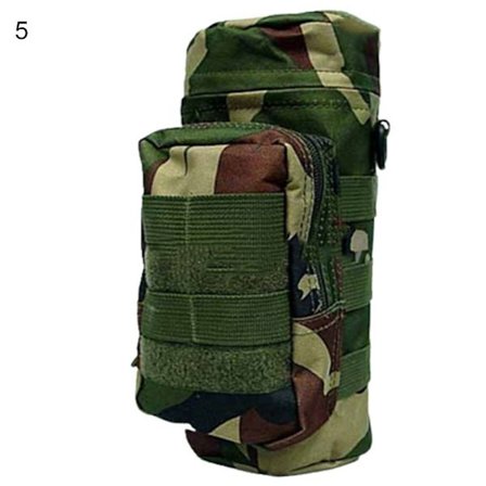 Mordely Tactical Molle Vattenflaskhållare påse Justerbar KettleBag
