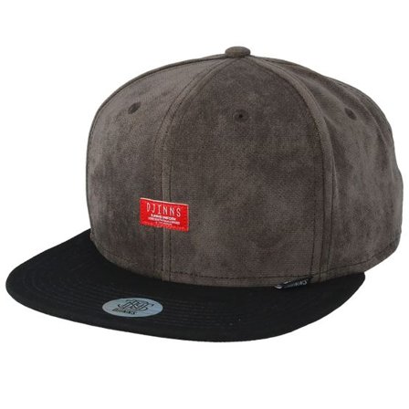 Djinns - Brun snapback Keps - Hardtowel Charcoal/Black Snapback @ Hatstore