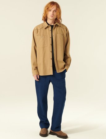 Rue de Tokyo Samwell Solid Flannel - Beige - S