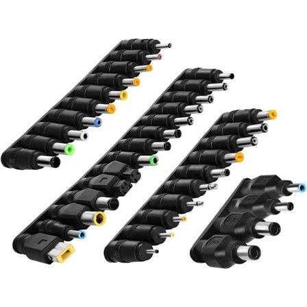 38-delad universell adapteradapter DC-adapter DC-adapter 5,5 x 2,1 mm