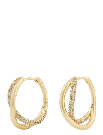 SNÖ of Sweden | Naomi Big Ring Ear G/Clear - Onesize | ONE SIZE