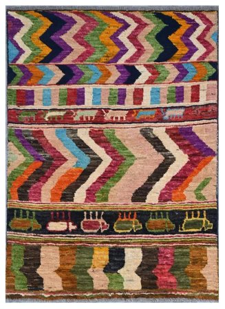 Moroccan Berber - Afghanistan Hand Knotted 87X121 Rug Afghanistan