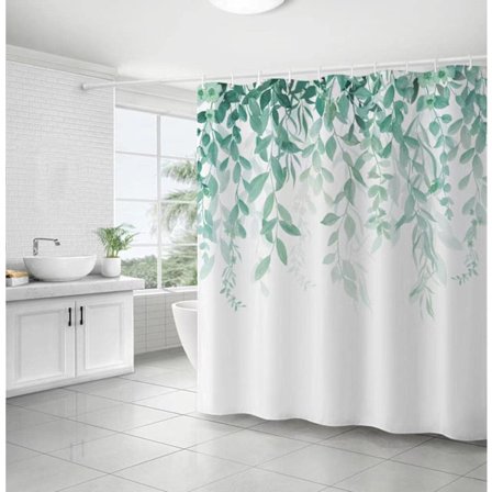 Duschdraperi Anti Mögel Vattentät Polyestertyg Tvättbar Fl