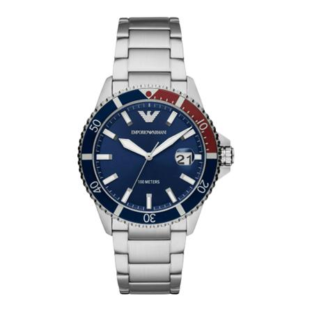 Emporio Armani Watch , Grijs , Heren , Maat: ONE Size Horloges