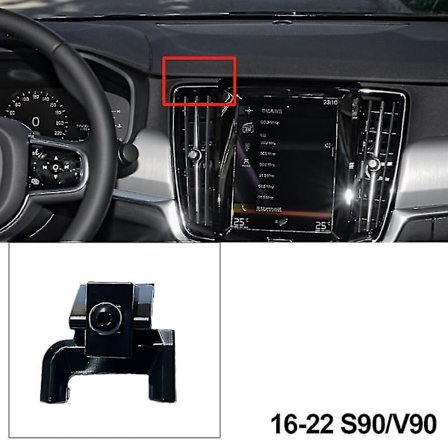 Autokohtainen puhelinpidike Volvo Xc40 Xc60 S90 V90 S60 V60 2018 2019 202 (malleille 16-22 S90 V90)