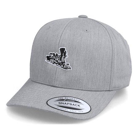 Kinder Kiddo Cap - Grau adjustable Cap - Kinder Train Locomotive Heather Grey Adjustable @ Hatstore