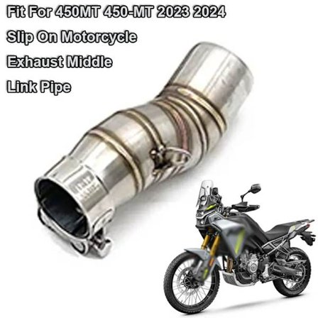 450-MT Slip-on Rör Motorcykel Avgassystem Modifiera 51mm Gränssnitt Mellanlänksrör Passar För CFMOTO 450MT 450 MT 2023 2024