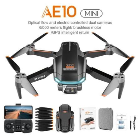 Dragon Touch AE10 Mini 8K Drone G-Sensor Mode 3D Flips Höjdhållning En-knapps retur och hastighetsjustering Svart