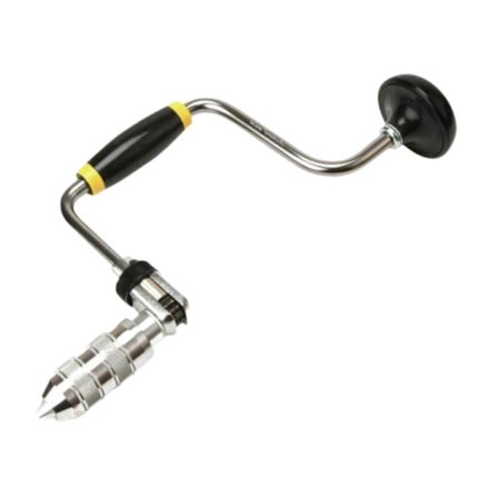 Borrvinda med borepatron, manuelt stanseværktøj, træbearbejdning, 4-bakkepatron, håndboremaskine til metal, gør-det-selv