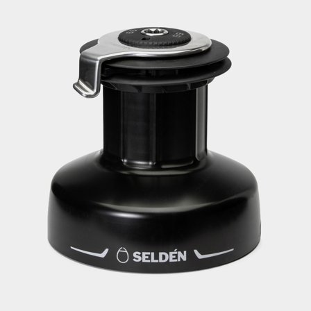 Schotwinde Seldén S66, passend für Ø8 - 16 mm Schot, selbstholend, feste Geschwindigkeit, 2-Gang, Aluminium - Boot