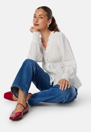 VILA Viorpa L/S V-NECK TOP V-NECK T Klær