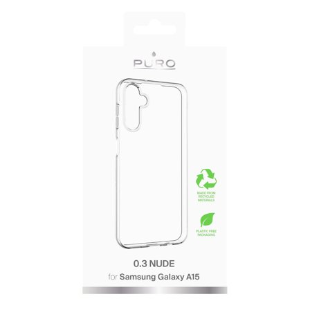 PURO Samsung Galaxy A15 0.3 NUDE ultra slim TPU case, transp.
