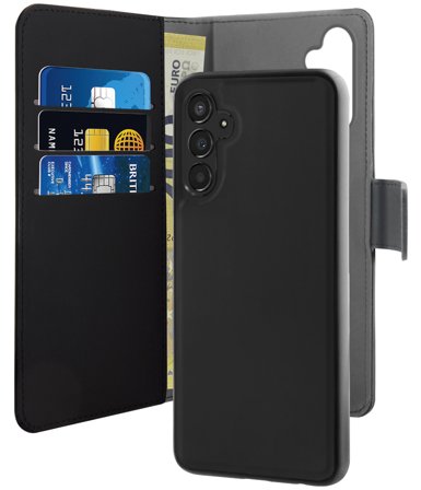 PURO Samsung Galaxy A34 wallet, detachable, black