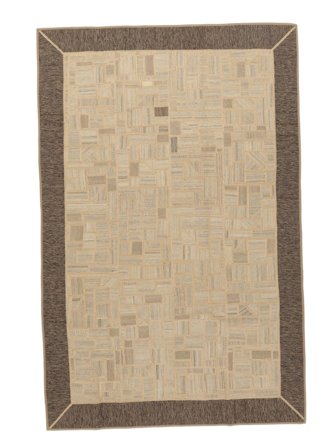 Kilim Patchwork Rug 194X298 Orange/Brown Wool, Persia