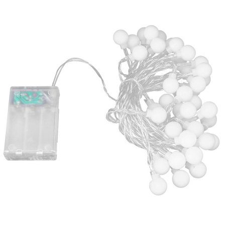 40 LED-valolla varustetut paristokäyttöiset värikkäät vilkkuvalot KLB